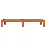 viaszbarna tömör fenyőfa ágy matrac nélkül 100 x 200 cm