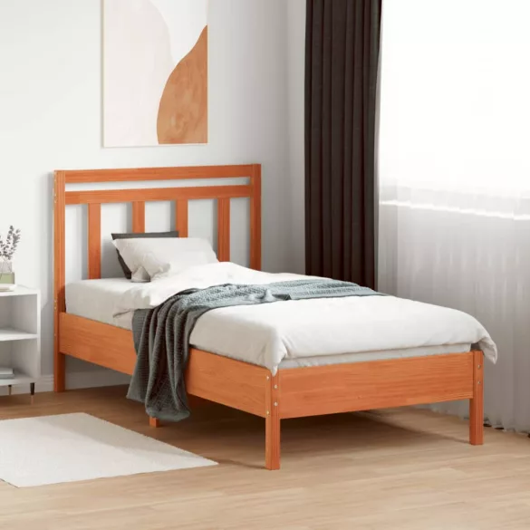 viaszbarna tömör fenyőfa fejtámla 100 cm