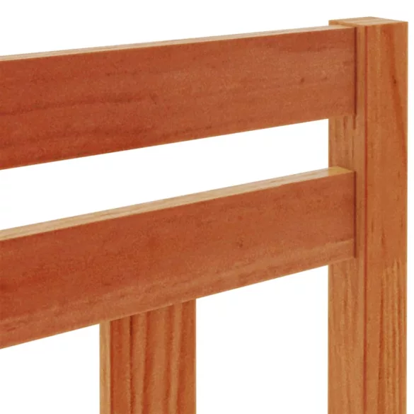 viaszbarna tömör fenyőfa fejtámla 100 cm