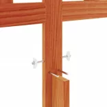 viaszbarna tömör fenyőfa fejtámla 135 cm