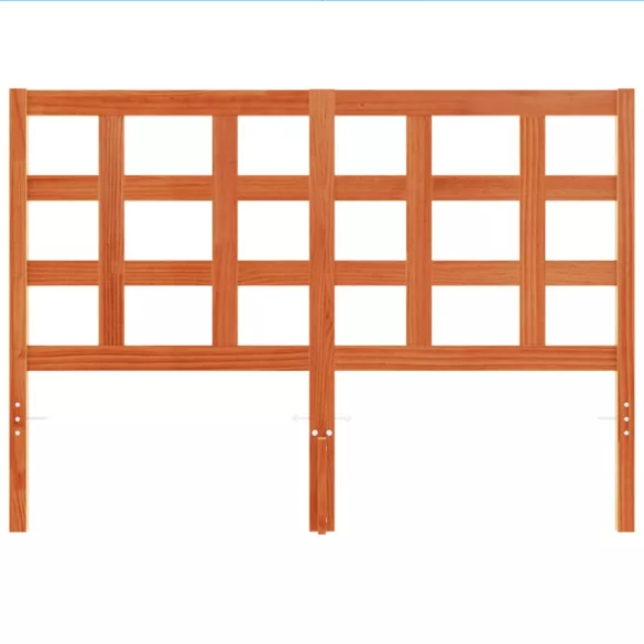 viaszbarna tömör fenyőfa fejtámla 135 cm