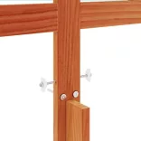 viaszbarna tömör fenyőfa fejtámla 135 cm