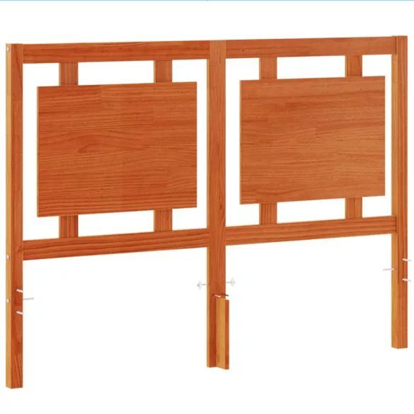 viaszbarna tömör fenyőfa fejtámla 135 cm