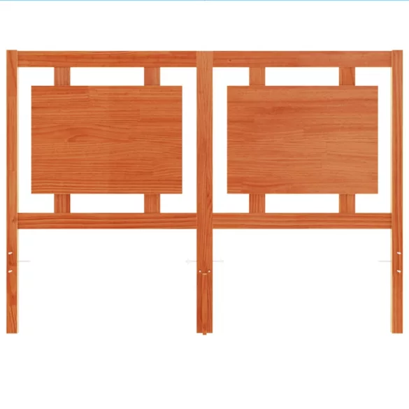 viaszbarna tömör fenyőfa fejtámla 135 cm