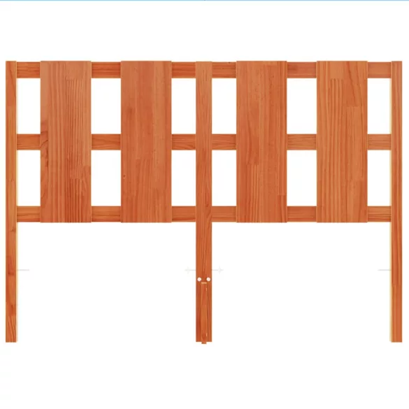 viaszbarna tömör fenyőfa fejtámla 135 cm