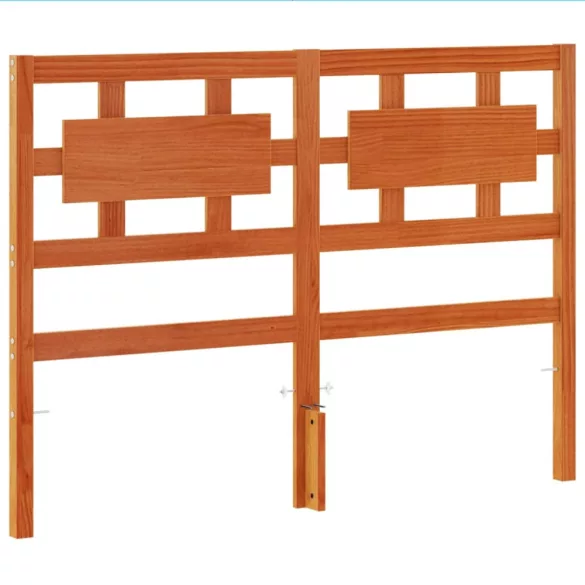 viaszbarna tömör fenyőfa fejtámla 135 cm