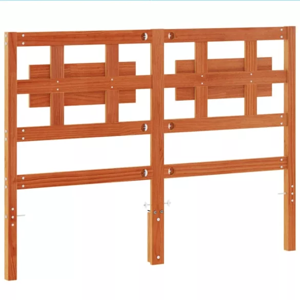 viaszbarna tömör fenyőfa fejtámla 135 cm