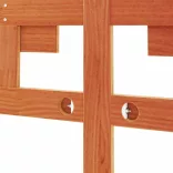 viaszbarna tömör fenyőfa fejtámla 135 cm