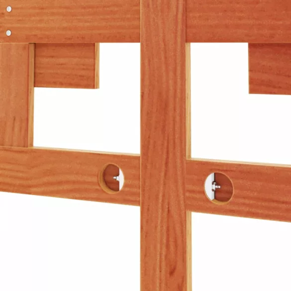 viaszbarna tömör fenyőfa fejtámla 135 cm