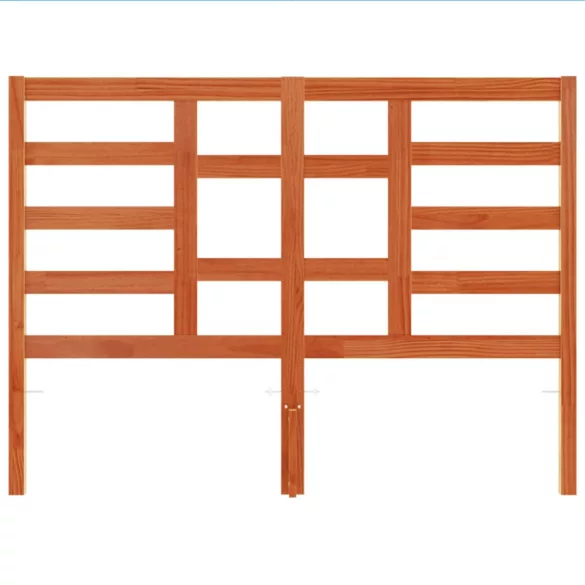 viaszbarna tömör fenyőfa fejtámla 135 cm