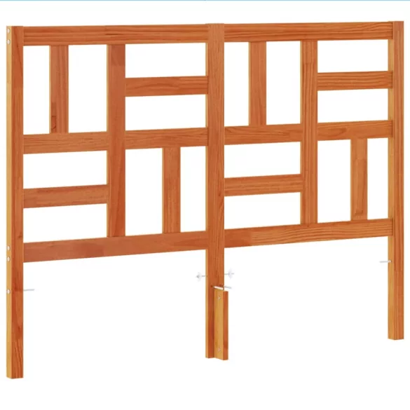 viaszbarna tömör fenyőfa fejtámla 135 cm