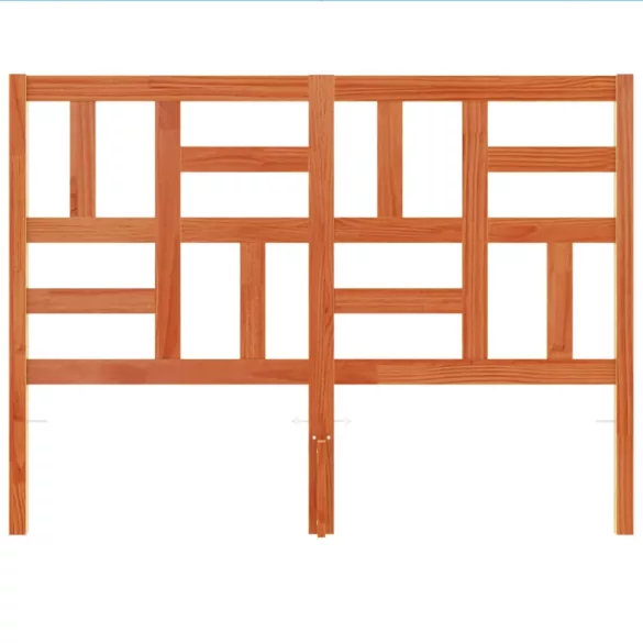 viaszbarna tömör fenyőfa fejtámla 135 cm