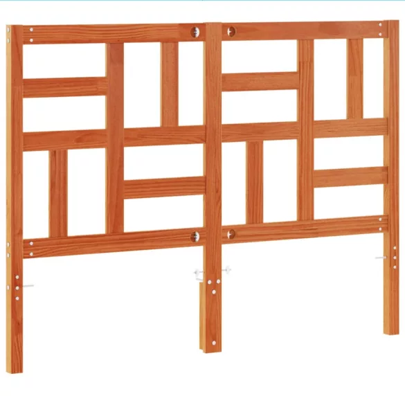 viaszbarna tömör fenyőfa fejtámla 135 cm