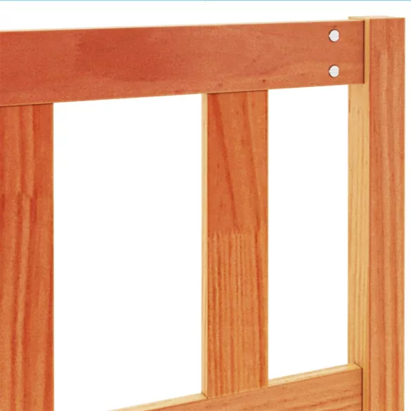 viaszbarna tömör fenyőfa fejtámla 160 cm