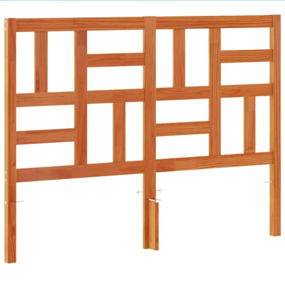 viaszbarna tömör fenyőfa fejtámla 180 cm