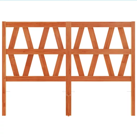 viaszbarna tömör fenyőfa fejtámla 135 cm