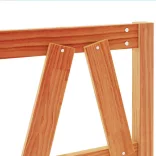 viaszbarna tömör fenyőfa fejtámla 135 cm