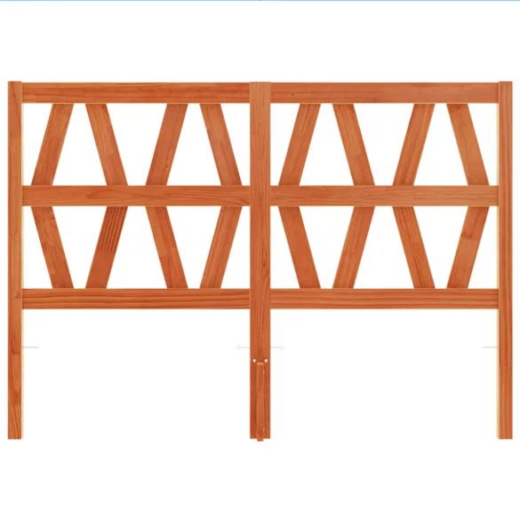 viaszbarna tömör fenyőfa fejtámla 160 cm