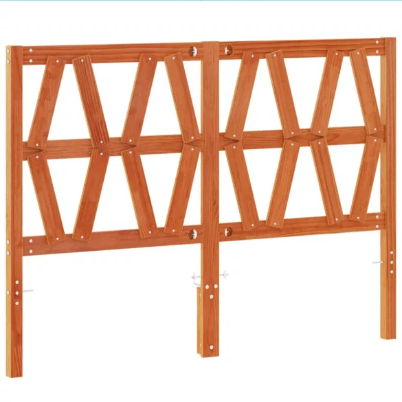 viaszbarna tömör fenyőfa fejtámla 160 cm