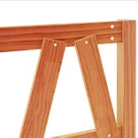 viaszbarna tömör fenyőfa fejtámla 160 cm