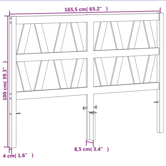 viaszbarna tömör fenyőfa fejtámla 160 cm