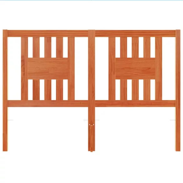 viaszbarna tömör fenyőfa fejtámla 140 cm