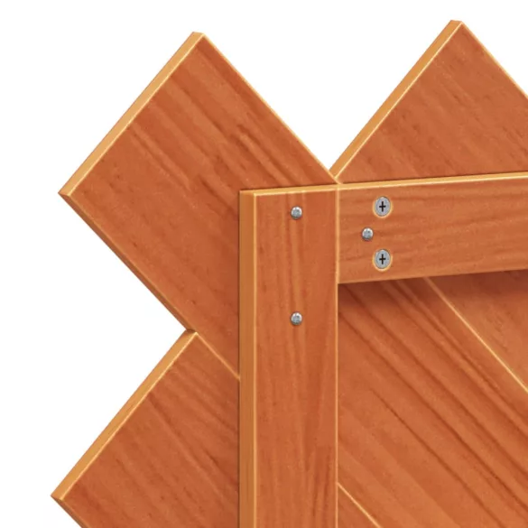 viaszbarna tömör fenyőfa fejtámla 100 cm