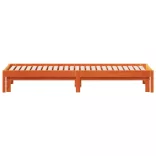 viaszbarna tömör fenyőfa kihúzható kanapéágy 90 x 190 cm