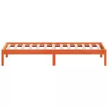 viaszbarna tömör fenyőfa kanapéágy matrac nélkül 80 x 200 cm