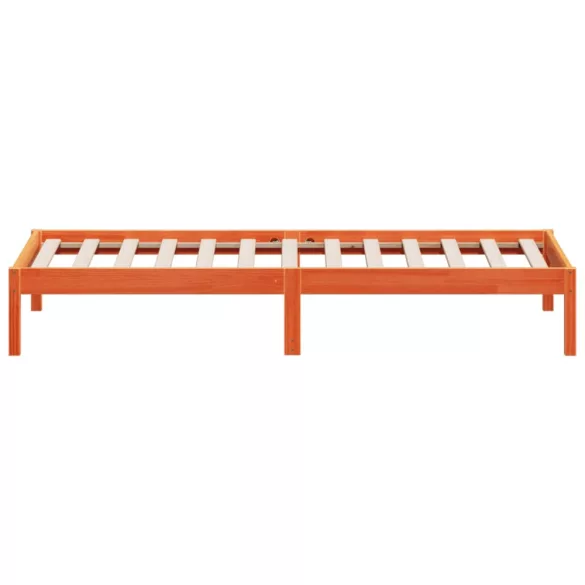 viaszbarna tömör fenyőfa kanapéágy matrac nélkül 80 x 200 cm