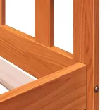 viaszbarna tömör fenyőfa kanapéágy matrac nélkül 90 x 200 cm