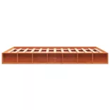 viaszbarna tömör fenyőfa ágy matrac nélkül 160 x 200 cm