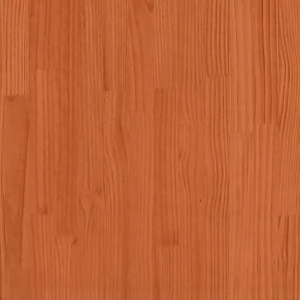 viaszbarna tömör fenyőfa ágy matrac nélkül 160 x 200 cm