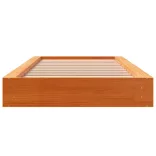 viaszbarna tömör fenyőfa ágy matrac nélkül 75 x 190 cm