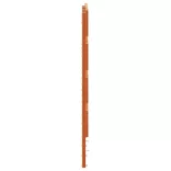 viaszbarna tömör fenyőfa fejtámla 135 cm