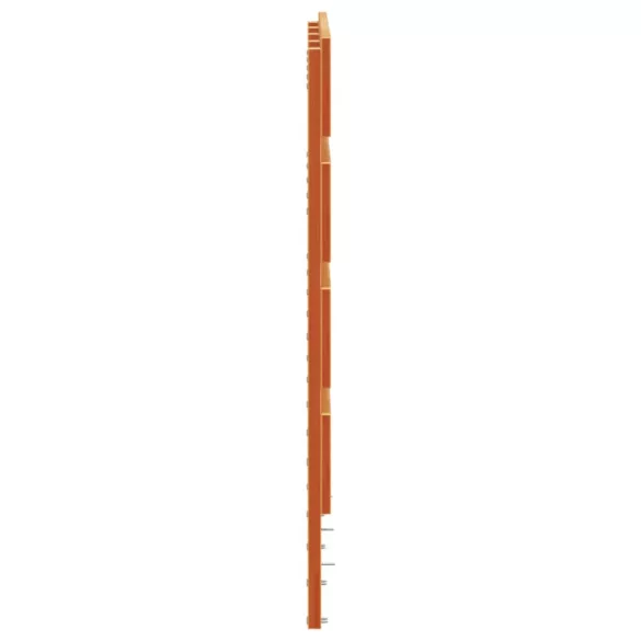 viaszbarna tömör fenyőfa fejtámla 135 cm