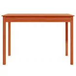 viaszbarna tömör fenyőfa ebédlőasztal 110 x 55 x 75 cm