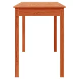 viaszbarna tömör fenyőfa ebédlőasztal 110 x 55 x 75 cm