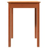 viaszbarna tömör fenyőfa ebédlőasztal 55 x 55 x 75 cm