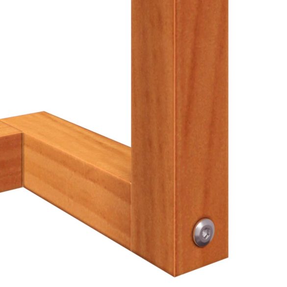 viaszbarna tömör fenyőfa törülközőtartó 23 x 18 x 110 cm