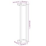 viaszbarna tömör fenyőfa törülközőtartó 23 x 18 x 110 cm