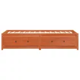 viaszbarna tömör fenyőfa kanapéágy matrac nélkül 90 x 190 cm