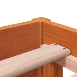 viaszbarna tömör fenyőfa kanapéágy matrac nélkül 90 x 190 cm