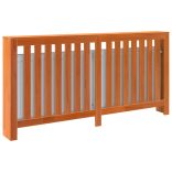 viaszbarna tömör fenyőfa radiátorburkolat 169x19x84 cm