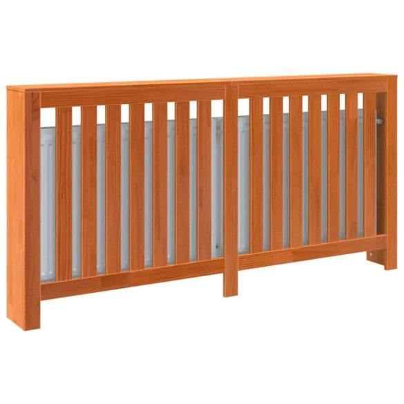 viaszbarna tömör fenyőfa radiátorburkolat 169x19x84 cm