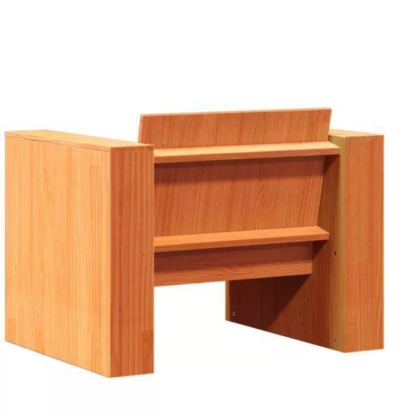 viaszbarna tömör fenyőfa kerti kanapé 79 x 60 x 62 cm