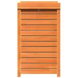 barna tömör fenyőfa ültetőasztal polcokkal 82,5 x 50 x 86,5 cm