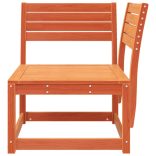 viaszbarna tömör fenyőfa kerti sarokkanapé 73 x 73 x 78 cm