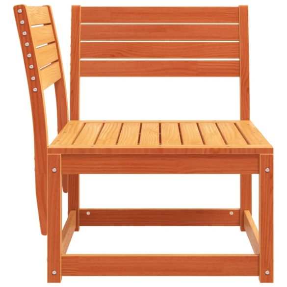 viaszbarna tömör fenyőfa kerti sarokkanapé 73 x 73 x 78 cm