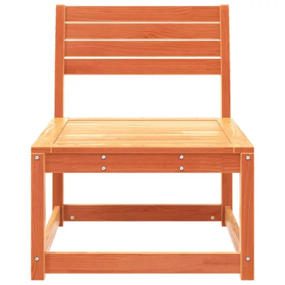 viaszbarna tömör fenyőfa kerti kanapé